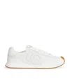 Dolce & Gabbana White Low Top Sneakers With Logo Patch On Tongue And Side In Leather Man In White