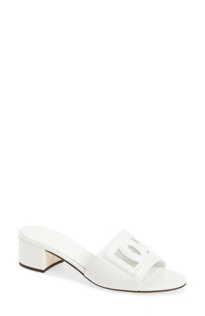 DOLCE & GABBANA DOLCE&GABBANA DG INTERLOCK SLIDE SANDAL