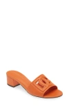 Dolce & Gabbana Dolce&gabbana Dg Interlock Slide Sandal In 80244 Orange