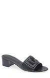 Dolce & Gabbana Dolce&gabbana Dg Interlock Slide Sandal In Black