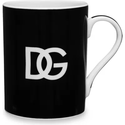 Dolce & Gabbana Dolce&gabbana Dg Log Mug In Black