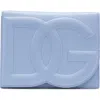 Dolce & Gabbana Dolce&gabbana Dg Logo Flap Leather Crossbody Bag In Light Blue