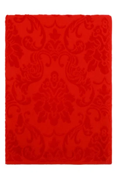 Dolce & Gabbana Dolce&gabbana Dg Logo Jacquard Beach Towel In Red