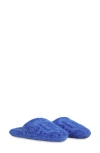 Dolce & Gabbana Dolce&gabbana Dg Logo Jacquard Cotton Terry Cloth Scuff Slipper In Blue