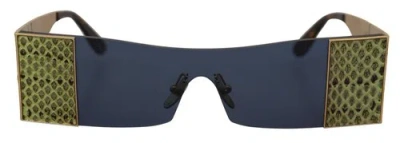 Pre-owned Dolce & Gabbana Dolce&gabbana Dg2263q Women Multicolor Sunglasses Metal Rectangle Casual Eyewear In Blue