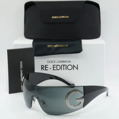 Pre-owned Dolce & Gabbana Dolce&gabbana Dg2298b 05/87 Black/dark Grey 40-140-120 Sunglasses Authentic In Gray
