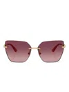 Dolce & Gabbana Cat-eye Sunglasses In Gold