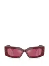 Dolce & Gabbana Dolce  Gabbana Eyewear Rectangular Frame Sunglasses In Red