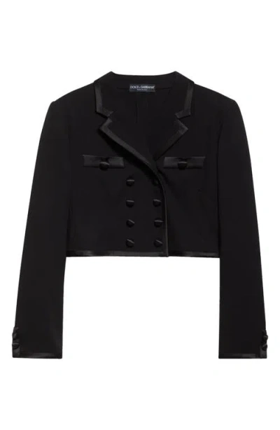 DOLCE & GABBANA DOLCE&GABBANA DOUBLE BREASTED CROP JACKET