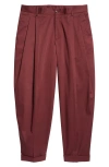 Dolce & Gabbana Grape Linen Pant In Brown