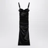 Dolce & Gabbana Draped Brassiere Midi Dress
