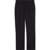 Dolce & Gabbana Drawstring Linen Trousers In Black