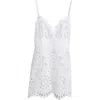 Dolce & Gabbana Cotton Minidress With Straps And Cut-out Detailing In W0800 Bianco Ottico