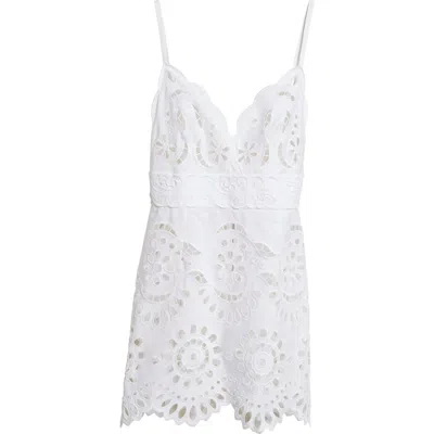 DOLCE & GABBANA DOLCE&GABBANA EMBROIDERED EYELET MINIDRESS