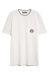 Dolce & Gabbana Pocketed Ribbed Neck T-shirt In White