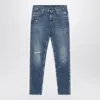 Dolce & Gabbana Faded-effect Slim Jeans In Blue