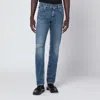 Dolce & Gabbana Faded-effect Slim Blue Jeans In Blue