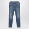 Dolce & Gabbana Faded-effect Slim Jeans In Blue