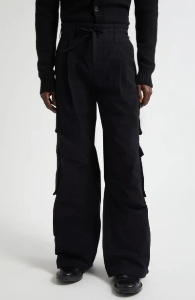 Dolce & Gabbana Dolce&gabbana Faille Cargo Trousers In Black