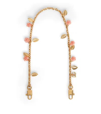 Dolce & Gabbana Dolce&gabbana Floral Chain Bag Strap In Multi
