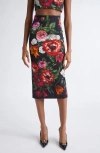 Dolce & Gabbana Flower-print Midi Skirt In Multi