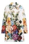 Dolce & Gabbana Dolce&gabbana Floral Logo Button Coat In Multi