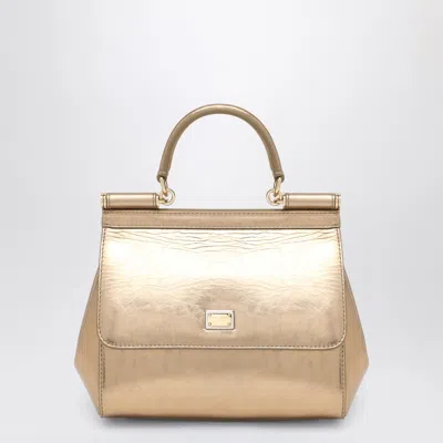 DOLCE & GABBANA DOLCE&GABBANA GOLD SICILY MEDIUM HANDBAG
