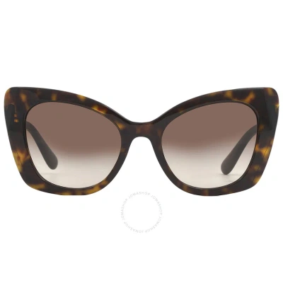 Dolce & Gabbana Dolce And Gabbana Gradient Brown Butterfly Ladies Sunglasses Dg4405 502/13 53