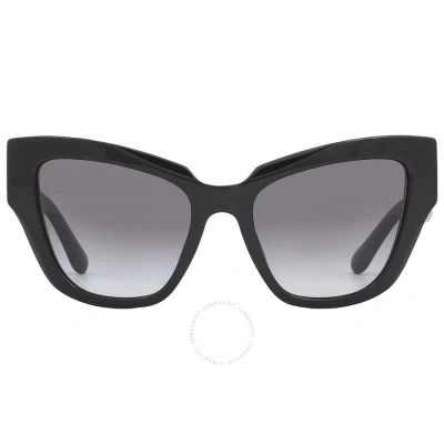 Dolce & Gabbana Dolce And Gabbana Gray Gradient Cat Eye Ladies Sunglasses Dg4404 501/8g 54 In Black / Gray