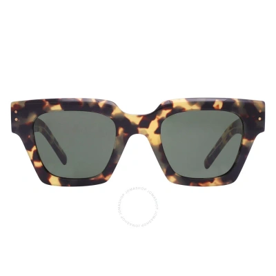 Dolce & Gabbana Dolce And Gabbana Green Square Men's Sunglasses Dg4413 337552 48 In Green / Yellow