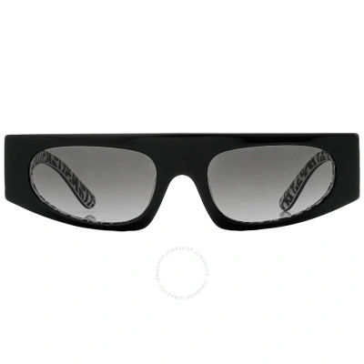 Dolce & Gabbana Dolce And Gabbana Grey Gradient Browline Ladies Sunglasses Dg4411 33898g 54 In Black / Grey