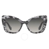 DOLCE & GABBANA DOLCE AND GABBANA GREY GRADIENT BUTTERFLY LADIES SUNGLASSES DG4405 32878G 53