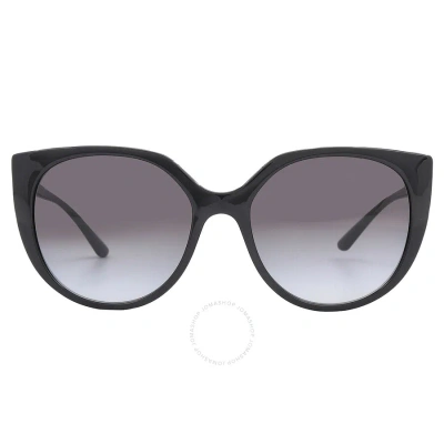 Dolce & Gabbana Dolce And Gabbana Grey Gradient Butterfly Ladies Sunglasses Dg6119 5018g 54 In Black / Grey