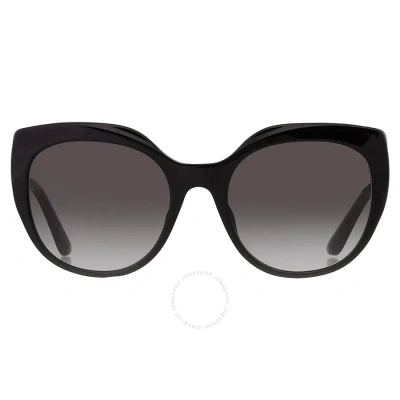 Dolce & Gabbana Dolce And Gabbana Grey Gradient Cat Eye Ladies Sunglasses Dg4392f 501/8g 56 In Black / Grey