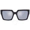 Dolce & Gabbana Crystal-embellished Square-frame Sunglasses In Black / Grey