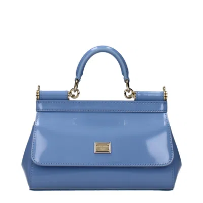 Dolce & Gabbana Dolce&gabbana Handbags Sicily Small Women's Blue Skin/sugar