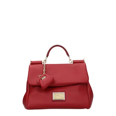Dolce & Gabbana Dolce&gabbana Handbags Sicily Women Skin Red/dark Red
