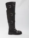 Dolce & Gabbana Women Black Leather Boots, 4.5 Luxury Boots For Women Darveys In Animal Print
