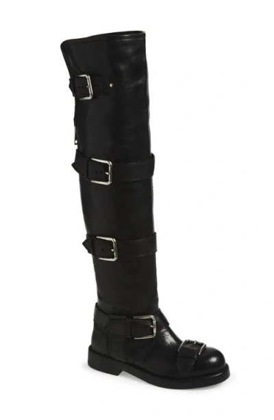 DOLCE & GABBANA DOLCE&GABBANA HORSE OVER THE KNEE MOTO BOOT
