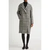 Dolce & Gabbana Black And White Coat With All-over Check Motiv In Wool Blend Woman In S8030 Fantasia Non Stampa