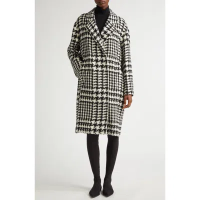 DOLCE & GABBANA DOLCE&GABBANA HOUNDSTOOTH DOUBLE BREASTED COAT