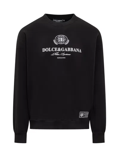 Dolce & Gabbana Dolce&gabbana Italian Sportswear Hoodie In Black