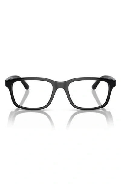 Dolce & Gabbana Dolce&gabbana Kids' 46mm Rectangular Optical Glasses In Black