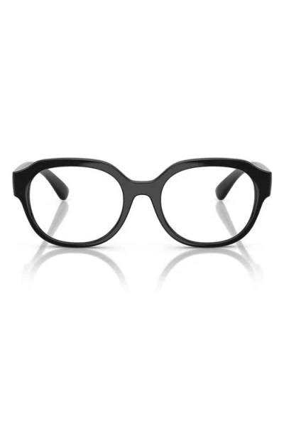 Dolce & Gabbana Dolce&gabbana Kids' 48mm Round Optical Glasses In Black
