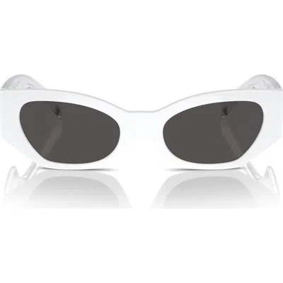 Dolce & Gabbana Dolce&gabbana Kids' 48mm Small Cat Eye Sunglasses In Neutral