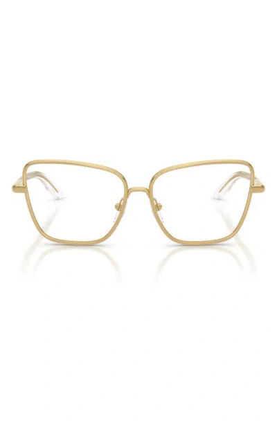 Dolce & Gabbana Dolce&gabbana Kids 50mm Butterfly Optical Glasses In Gold