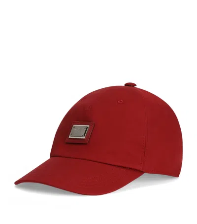 Dolce & Gabbana Dolce&gabbana Kids Cotton Cap In Red