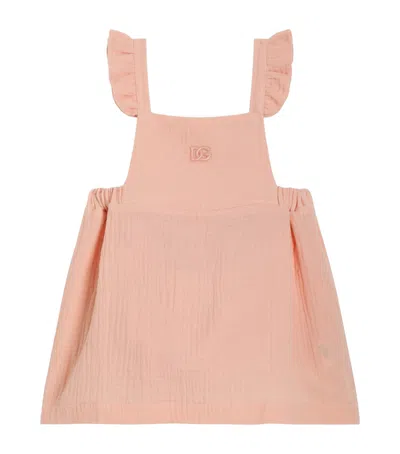 Dolce & Gabbana Dolce&gabbana Kids Cotton Dress And Bloomers In Pink