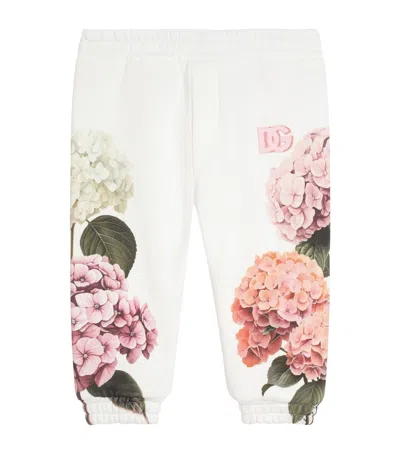Dolce & Gabbana Dolce&gabbana Kids Hydrangea Sweatpants In White