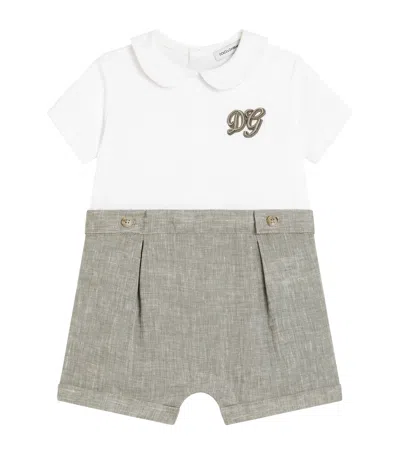 Dolce & Gabbana Dolce&gabbana Kids Leather Logo Velcro Sneakers In Multi
